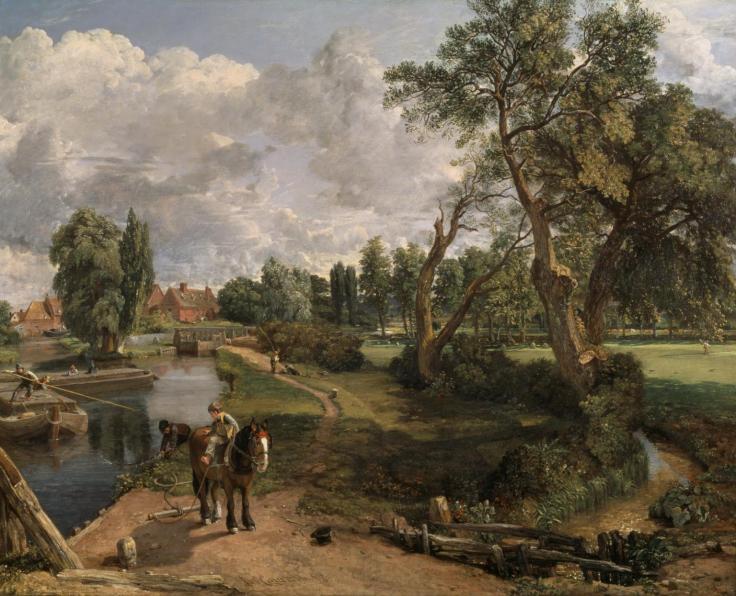 Flatford Mill ('Scene on a Navigable River') 1816-7 by John Constable 1776-1837